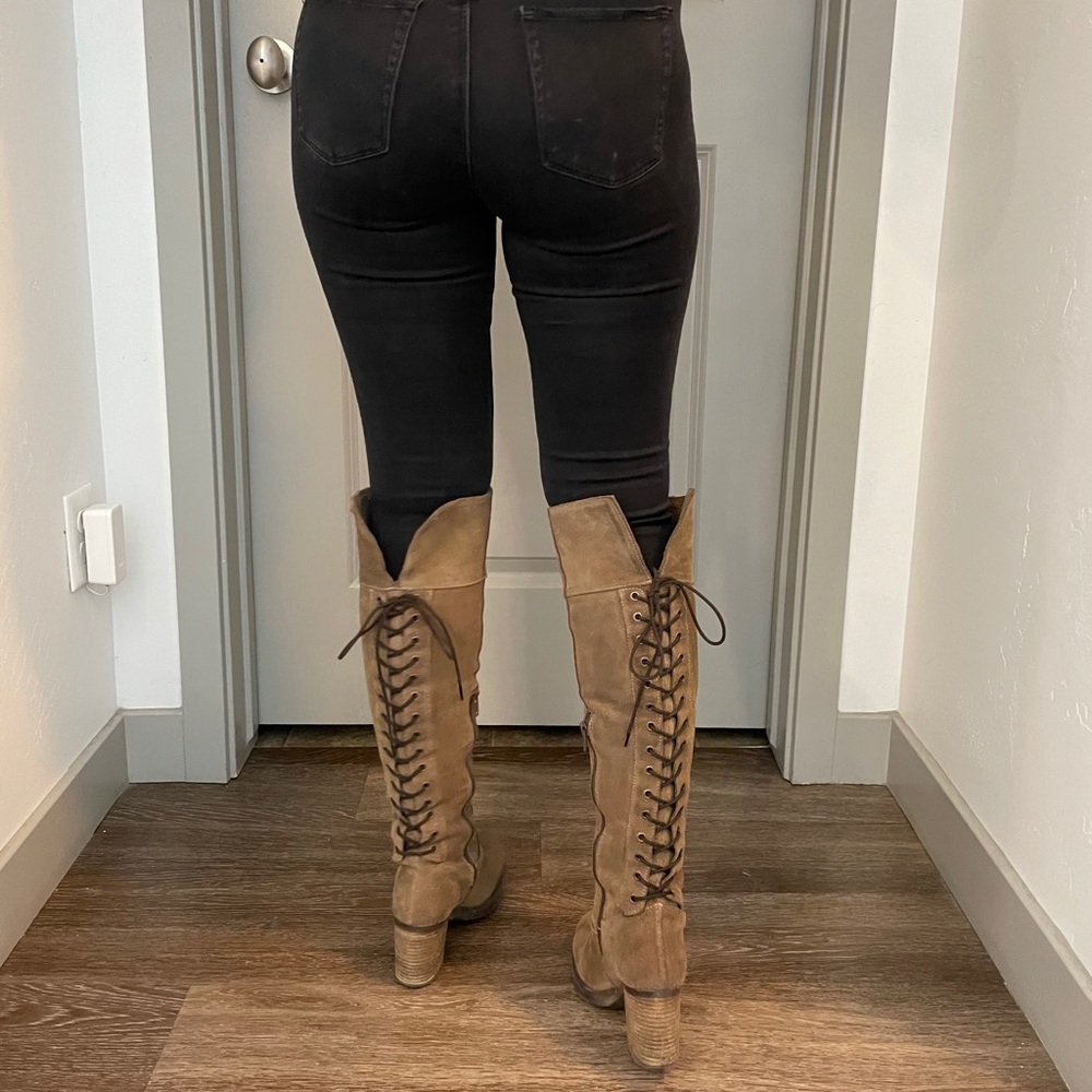 Waterproof over the knee boots